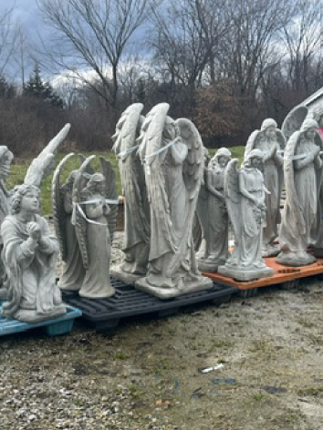 Variety of Cement Angel statues