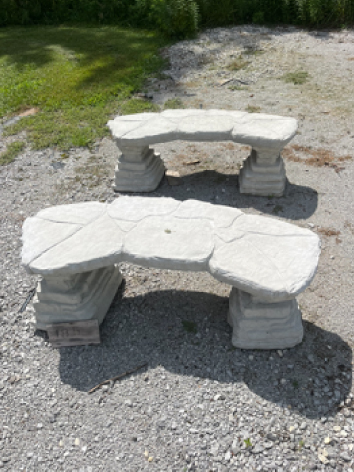 Cement Garden Benches