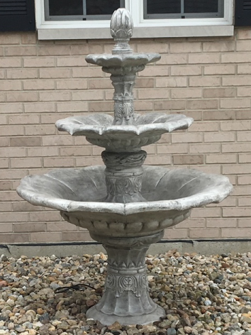 3-tier cement water fall Fountain
