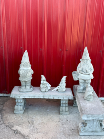 Cement gnomes of all kinds