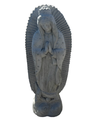 Virgin of Guadalupe yard statue