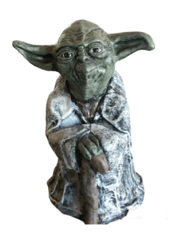 Yoda garden statue